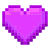 Purple heart shape